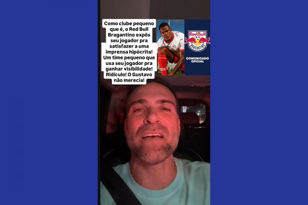 [Vídeo: 'Imprensa lacradora', dispara jornalista sobre multa a zagueiro Gustavo por falas machistas]