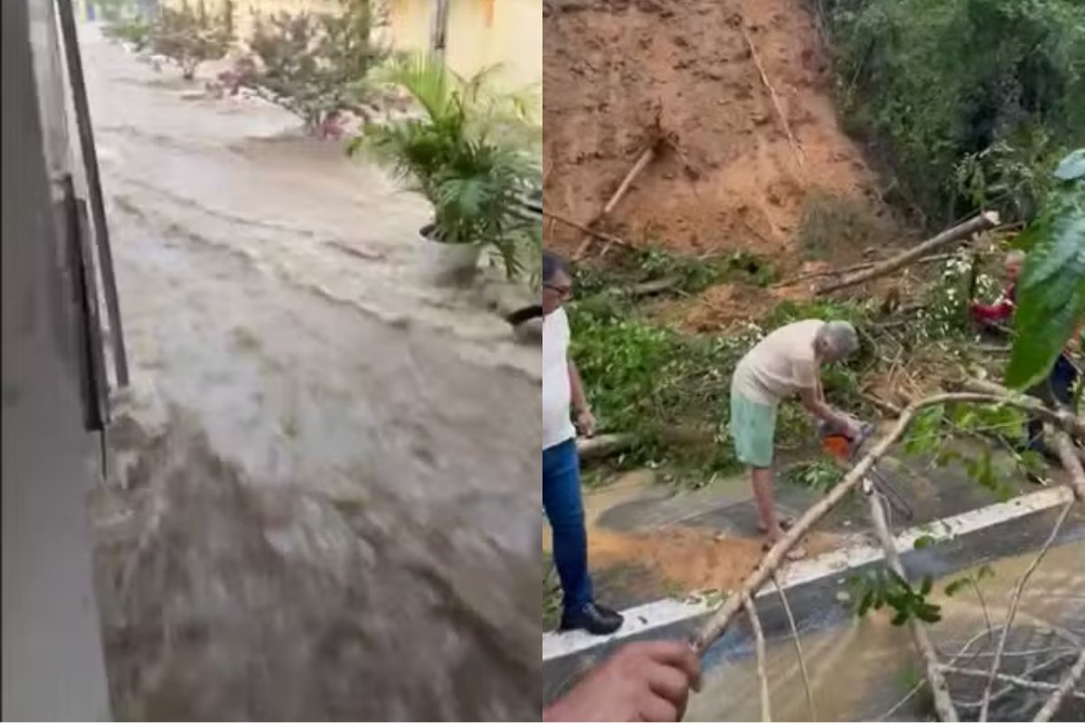 Temporal causa alagamento e danos em cidades do sudoeste da Bahia