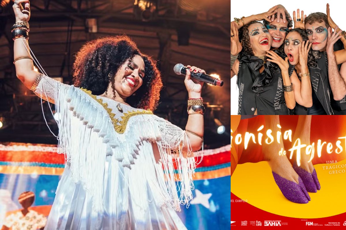 Mariene de Castro, Los Catedrásticos e Tragicomédia Greco-Baiana: confira a agenda cultural deste final de semana 