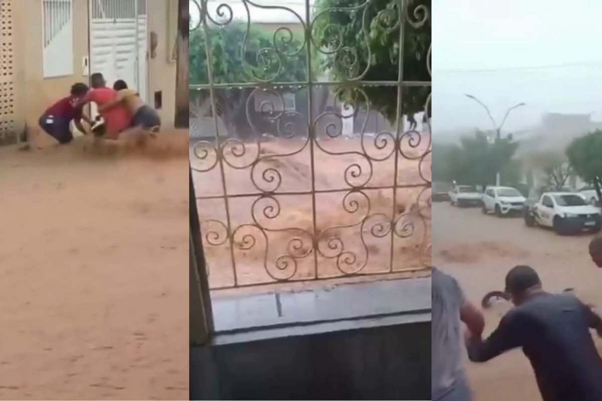 Vídeo: fortes chuvas afetam moradores do interior da Bahia