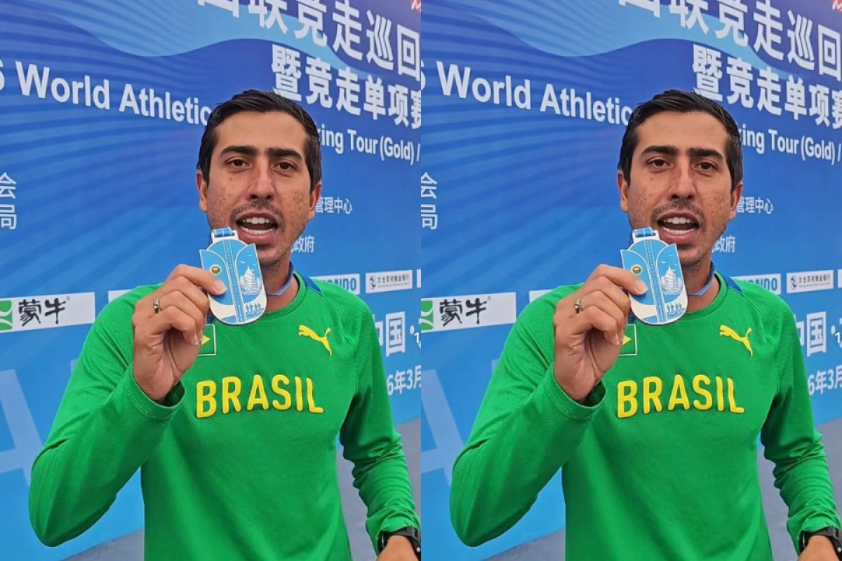 Caio Bonfim ganha prata em etapa mundial da marcha atlética na China 