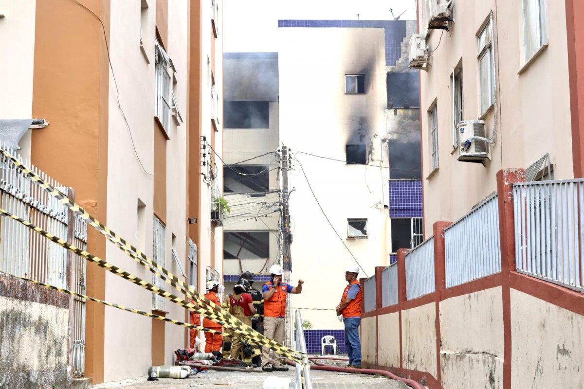 Prédio atingido por explosão e incêndio no Stiep passa por nova avaliação estrutural