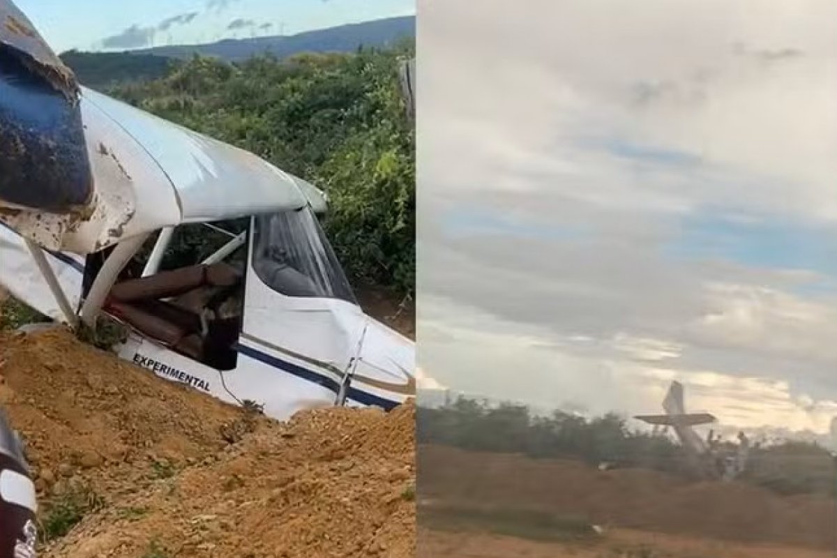 Irmão de deputado fica ferido após avião fazer pouso de forçado em rodovia no sudoeste da Bahia