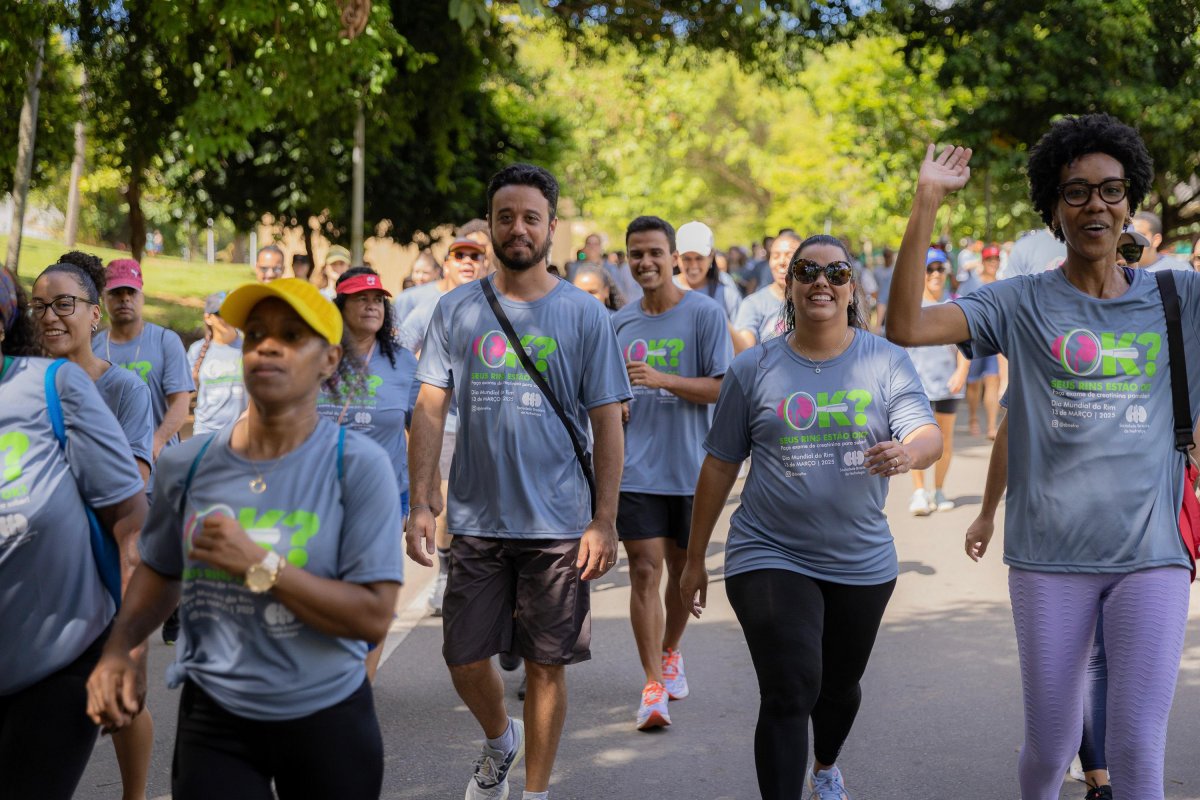 Caminhada no Parque da Cidade abre programação da SBN-BA em defesa da saúde dos rins