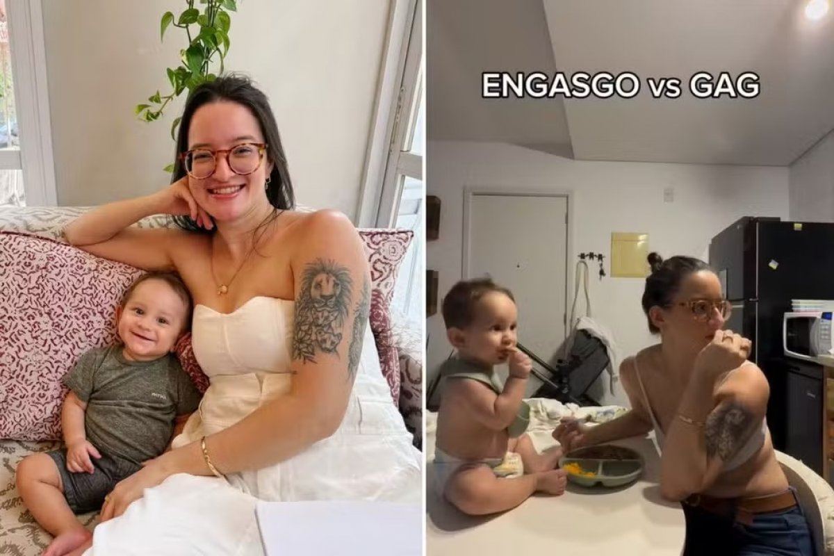 Vídeo: mãe realiza manobra de desengasgo em bebê e viraliza nas redes sociais