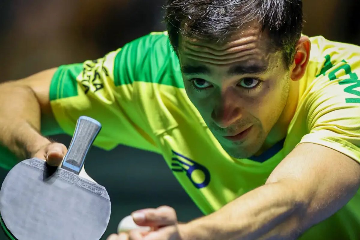 Calderano derrota anfitrião em estreia no WTT Champions, na China