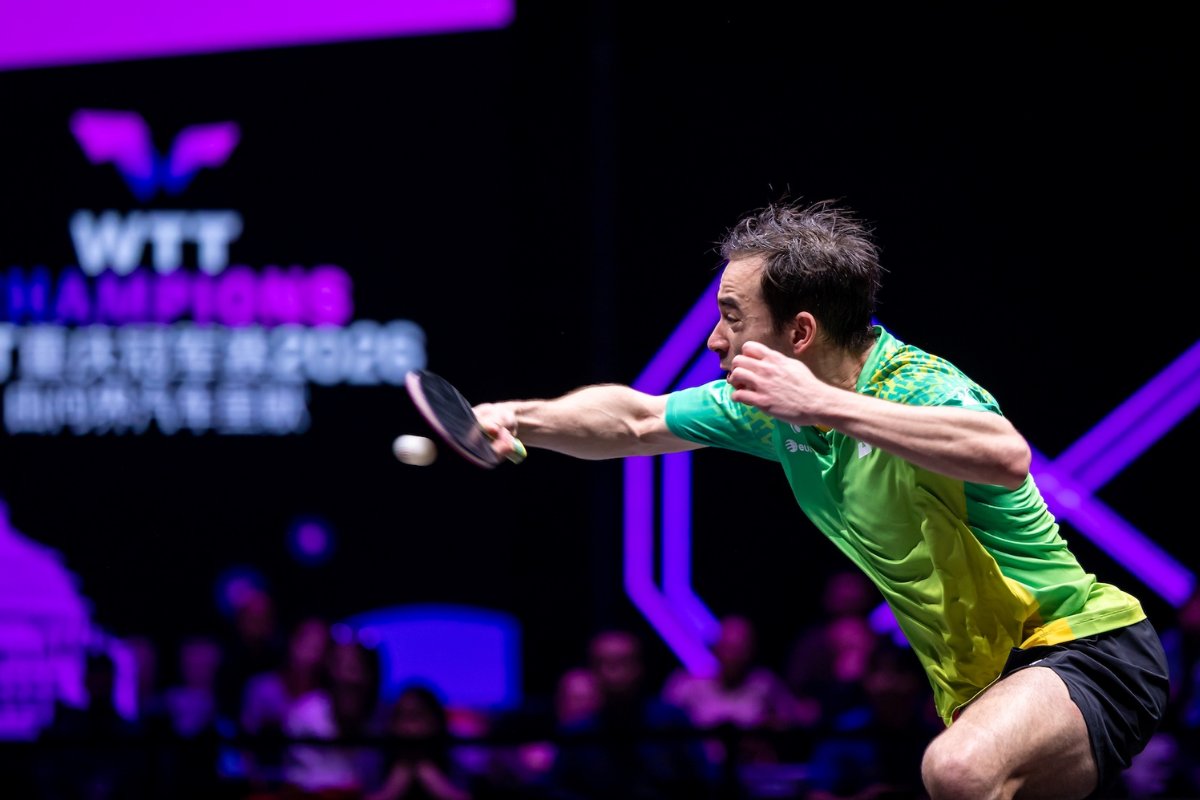 Hugo Calderano vence croata e avança às quartas no WTT de Chongqing