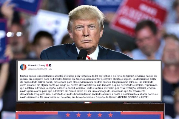 [Trump pede que países afetados pela tensão no Estreito de Ormuz enviem navios de guerra]