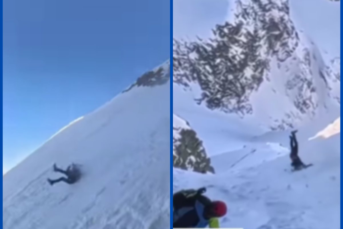 Vídeo: alpinista despenca de montanha mais alta da Polônia