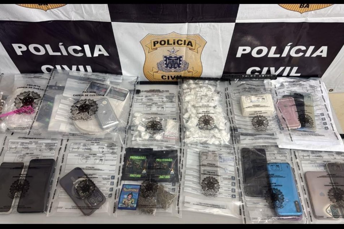 Três homens são presos por tráfico de drogas durante operação em Conceição da Feira