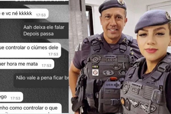 [PM morta pelo marido trocou mensagens com amiga sobre ciúmes do companheiro : “Qualquer hora me mata”]