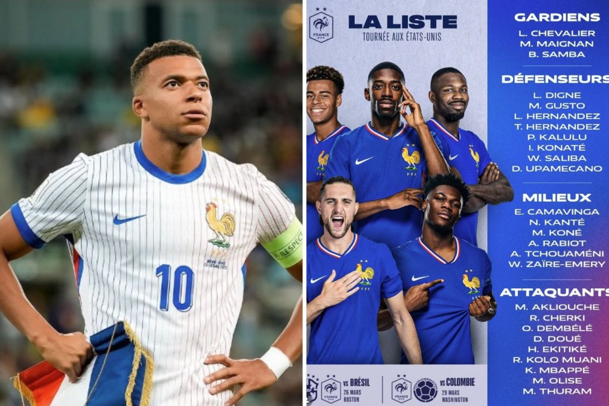 Com Mbappé, seleção da França convoca jogadores para encarar o Brasil na Data FIFA