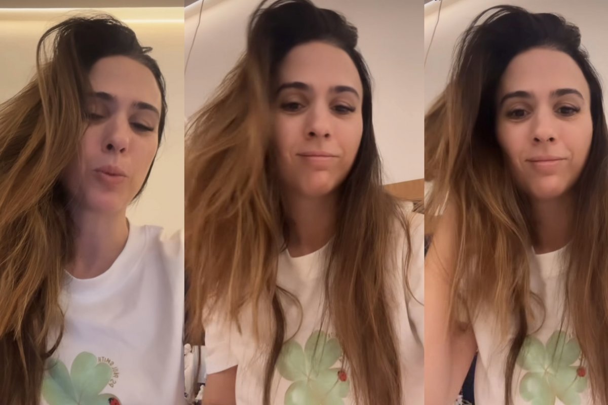 Tata Werneck corta o próprio cabelo, erra no resultado e mostra desafio de corrigir fios muito irregulares! 