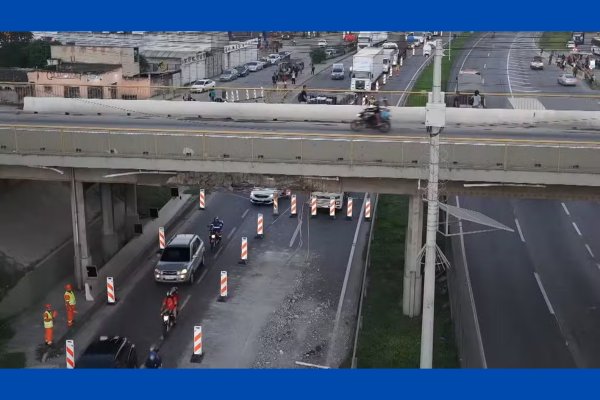[Viaduto fica completamente interditado após acidentes no Rio de Janeiro]