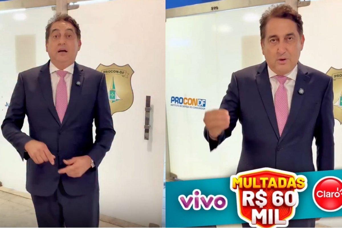 Vídeo: Secretário do DF anuncia aplicação de multa contra operadoras pelo serviço de “baixa e péssima qualidade” 