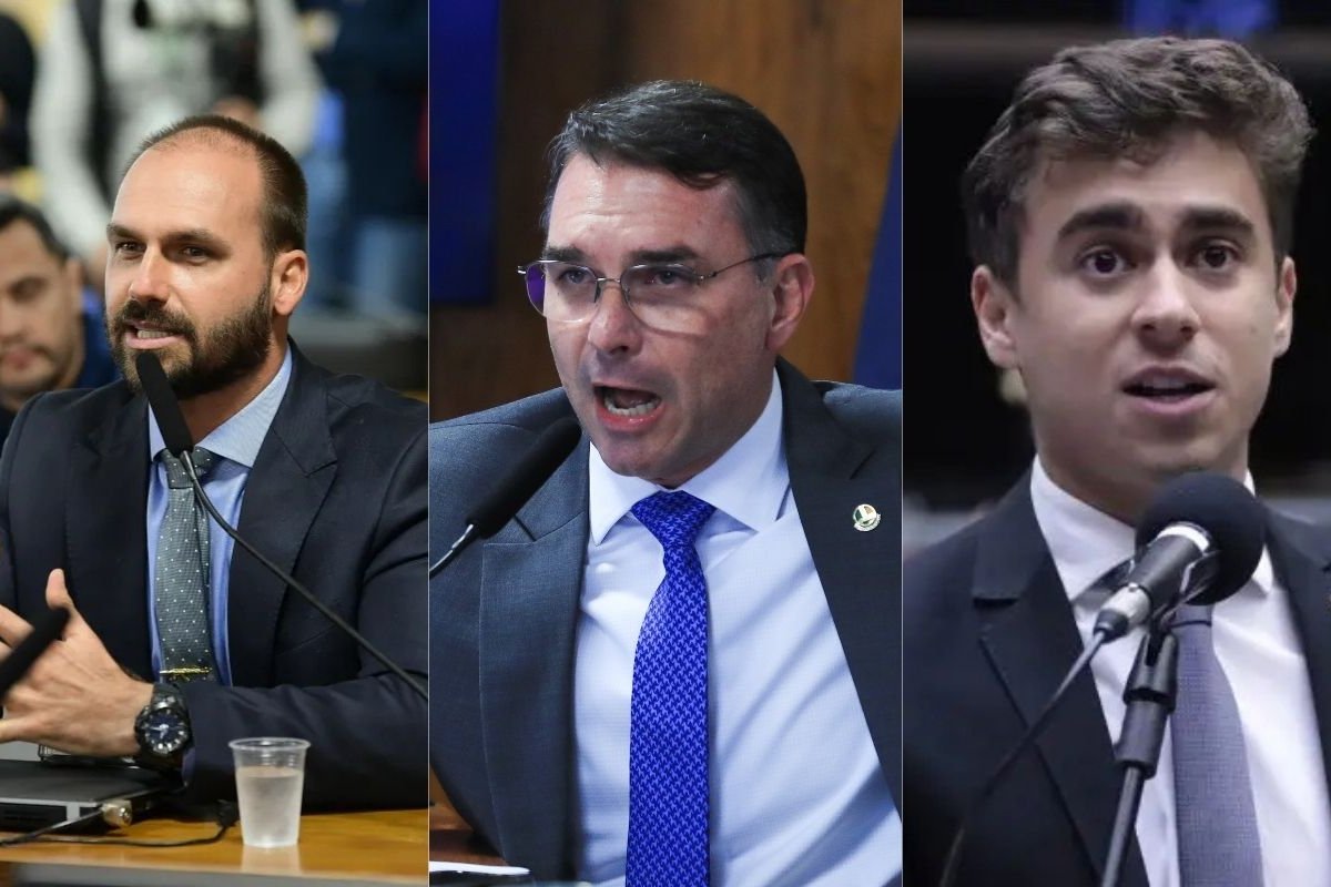 "Angustiante", diz Flávio Bolsonaro sobre briga entre Nikolas e Eduardo