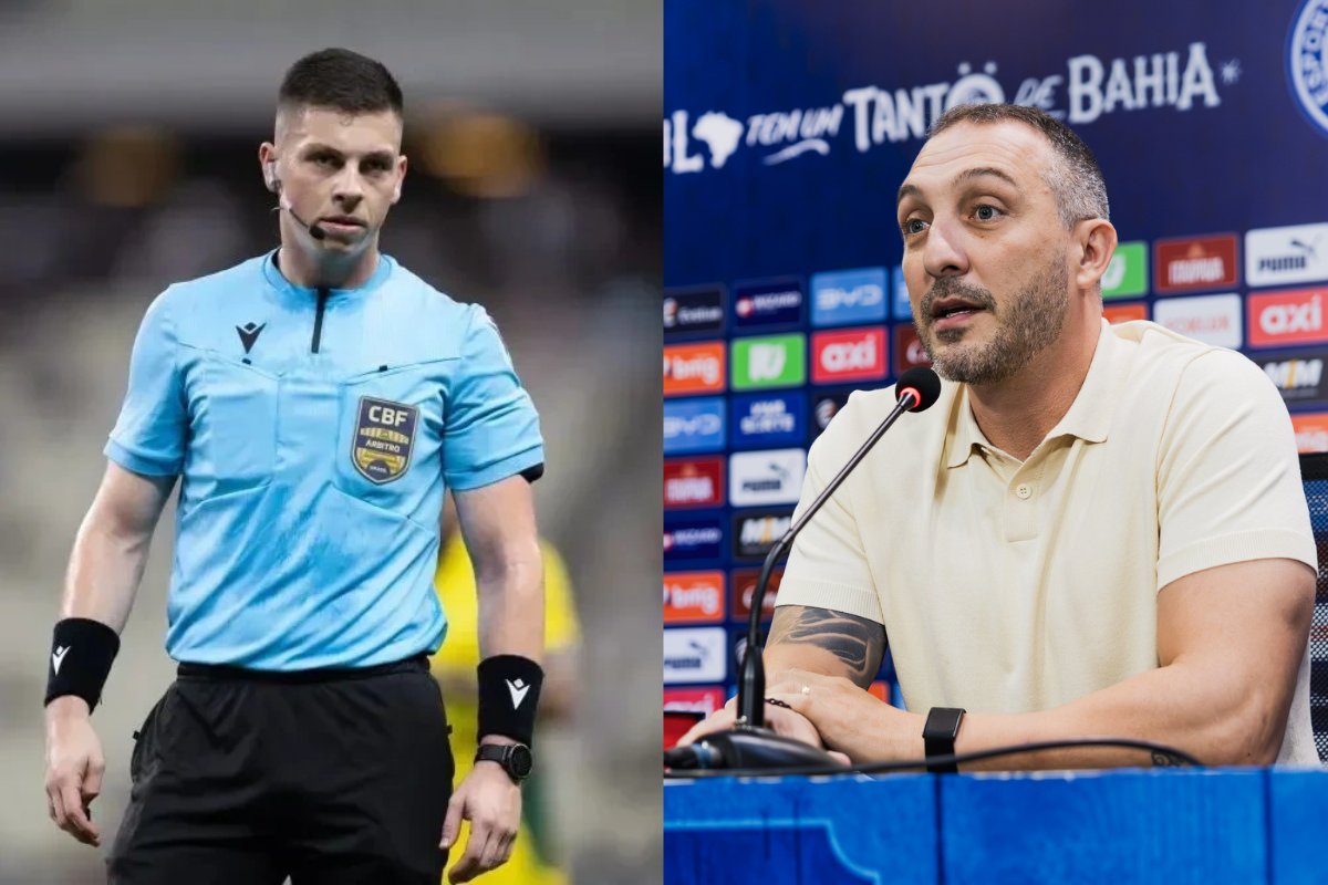 Explosão nos bastidores: dirigente do Bahia confronta árbitro e caso vai para a súmula Explosão nos bastidores: dirigente do Bahia confronta árbitro e caso vai para a súmula