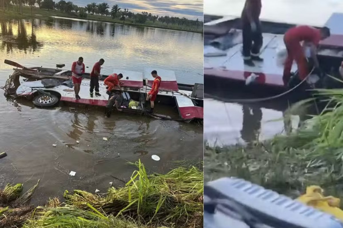 Acidente entre ônibus e três carros deixa dois mortos e 14 feridos no interior do Maranhão 