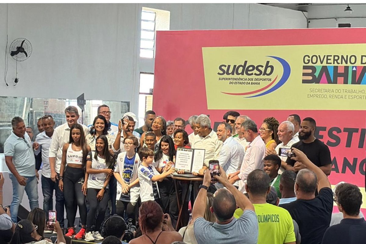 Governo da Bahia anuncia investimento recorde de R$ 120 milhões no esporte em 2026, o maior da história do estado