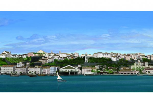 [Exposição com mais de 60 obras de arte  em homenagem a Salvador fica em cartaz até este sábado! ]