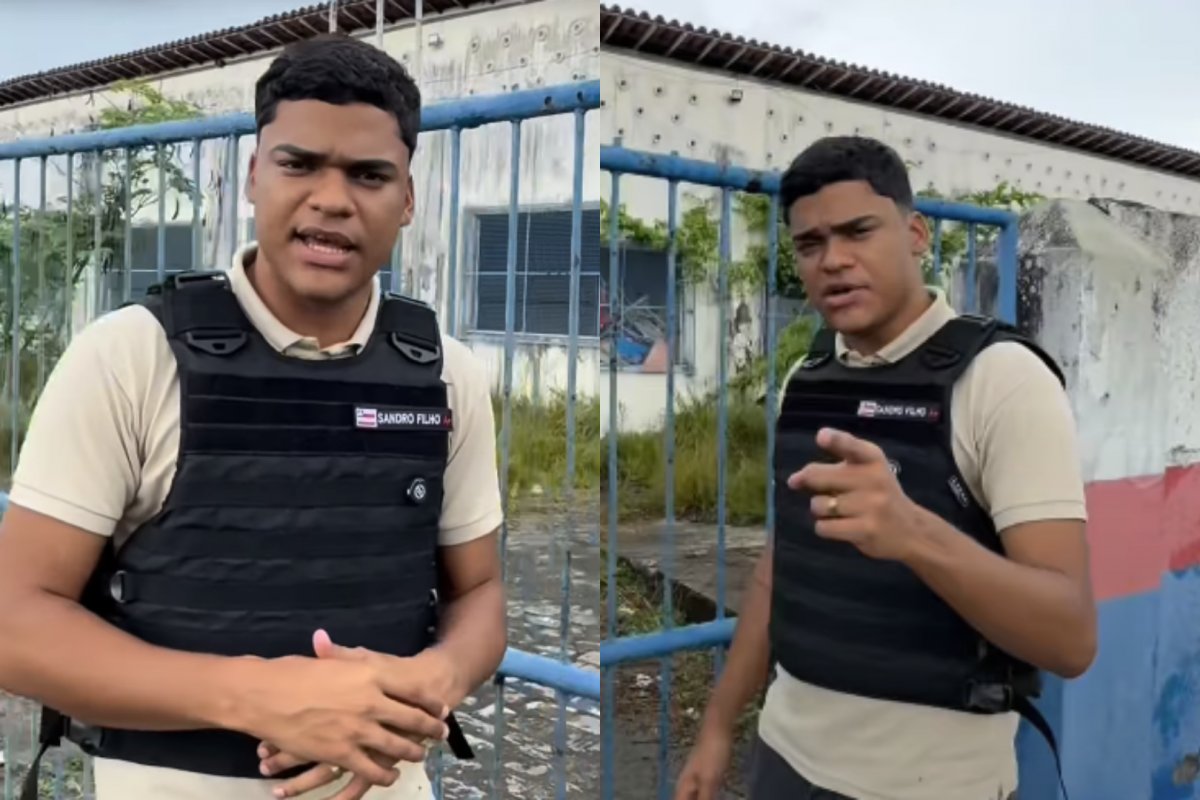 Vídeo: vereador de Salvador, Sandro Filho faz denúncia falsa sobre abandono de escola em São Francisco do Conde
