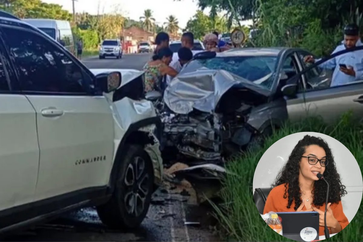 Vereadora baiana sofre acidente em rodovia na Região Metropolitana de Salvador