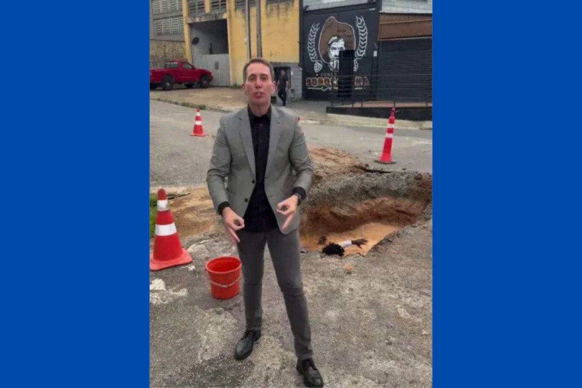 Ministério Público apura se prefeito de Sorocaba (SP) abriu buraco de rua para gravar vídeo em rede social