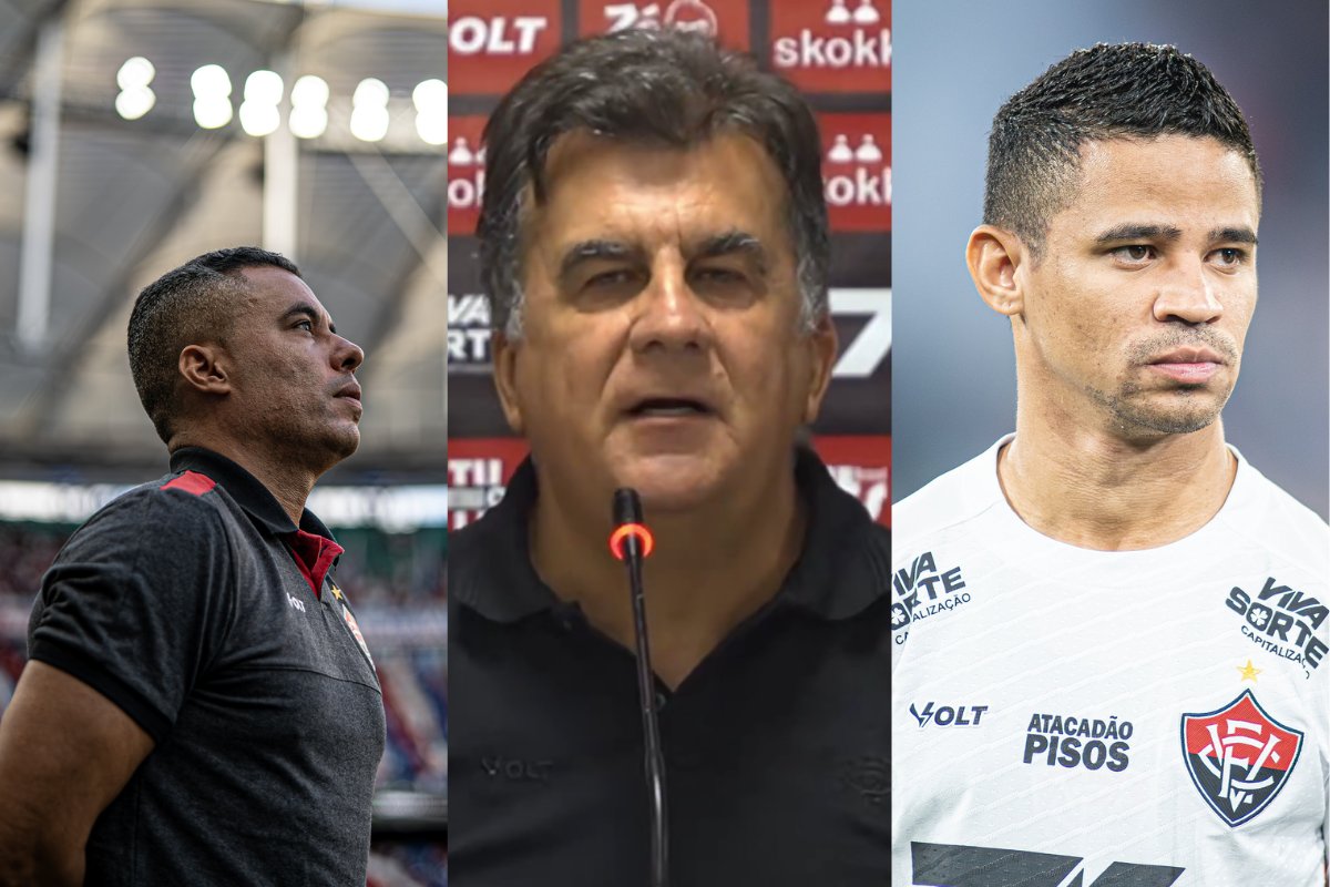 Jair Ventura, Fábio Mota e Erick são denunciados pelo STJD após críticas à arbitragem Jair Ventura, Fábio Mota e Erick são denunciados pelo STJD após críticas à arbitragem