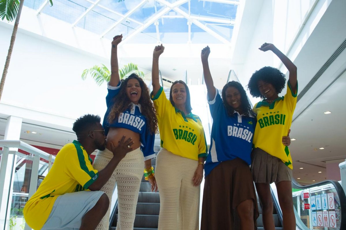 Shopping Bela Vista lança campanha de Dia das Mães com camisa exclusiva para a Copa do Mundo assinada por marca baiana!