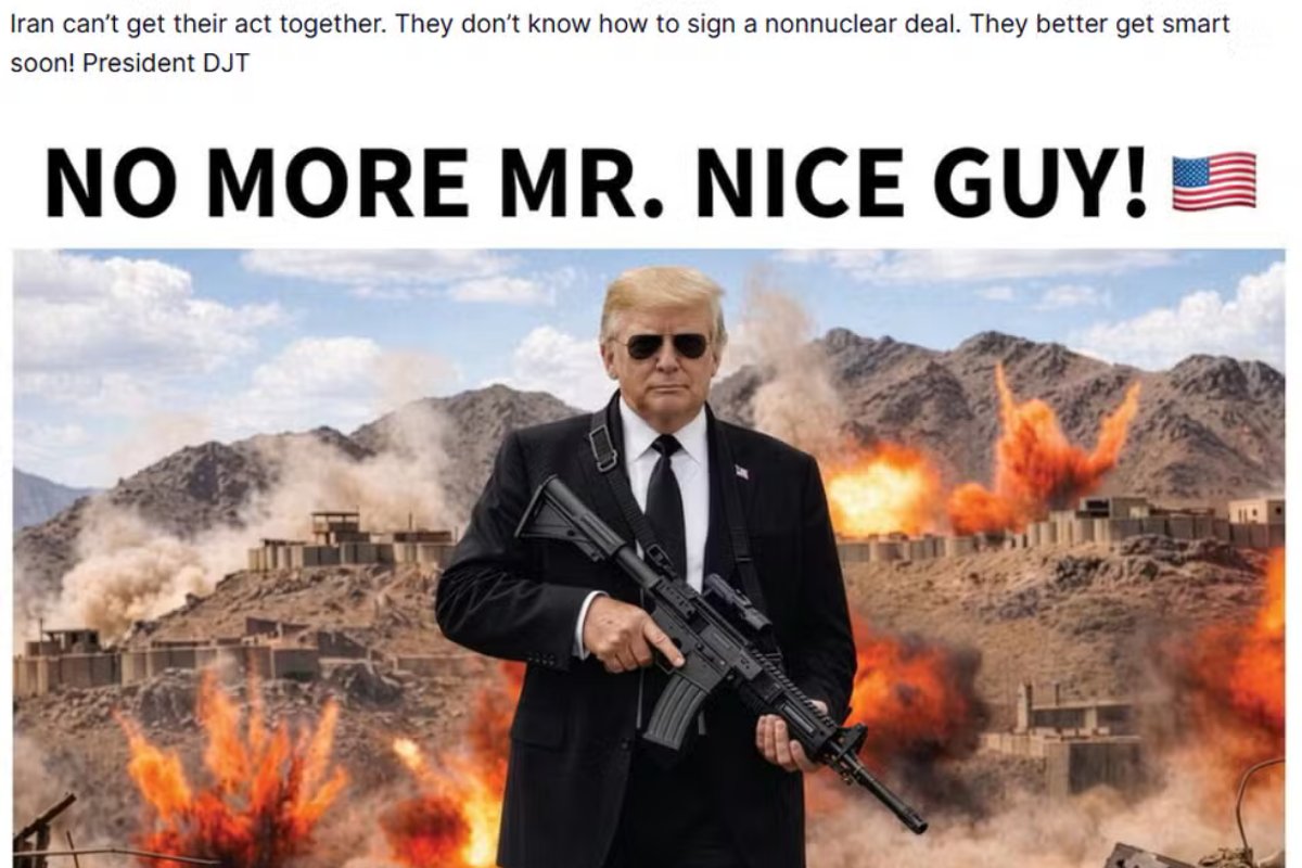 Trump faz nova ameaça ao Irã: "Chega de bancar o bonzinho"