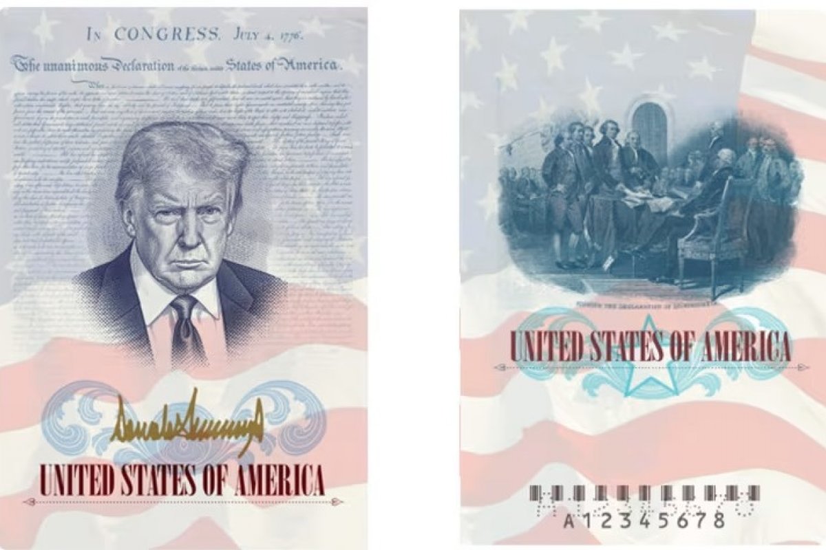 Passaportes dos EUA terão imagem de Donald Trump em edição especial