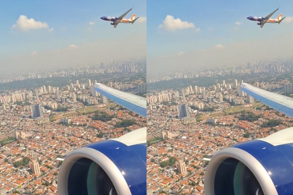 [Aviões da Gol e Azul ficam a cerca de 22 metros de distância durante operação em Congonhas]