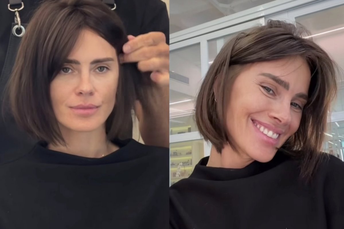 Carolina Dieckmann surge de short bob e chama atenção para o novo corte!