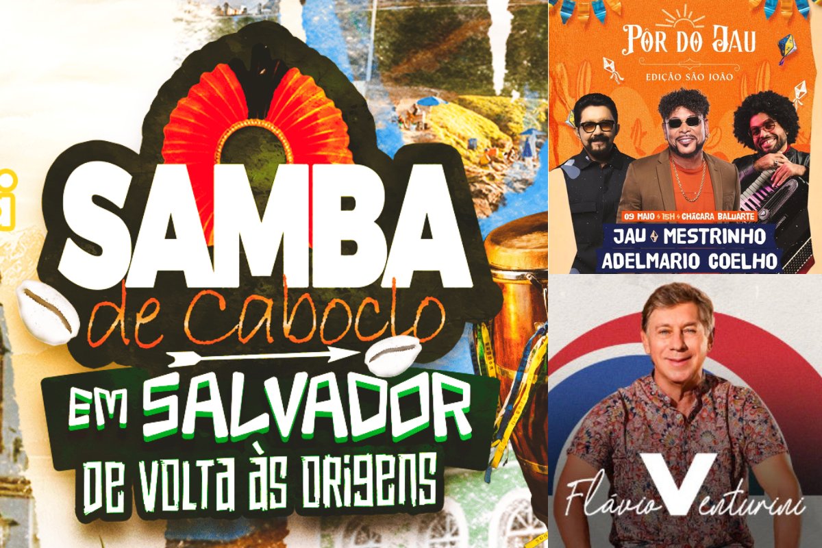 Samba de Caboclo, Pôr do Jau Junino e Flávio Venturini: confira a agenda cultural deste final de semana