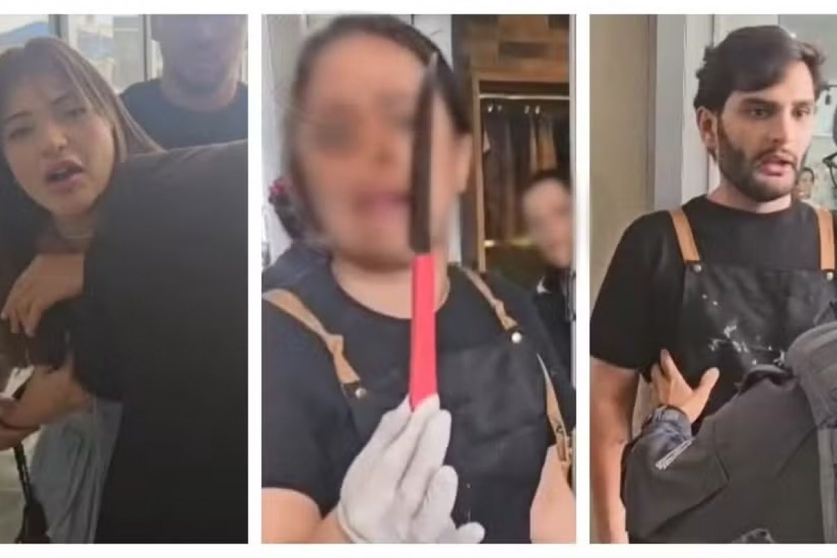  Mulher esfaqueia cabeleireiro por não gostar de corte de cabelo; agressora foi presa