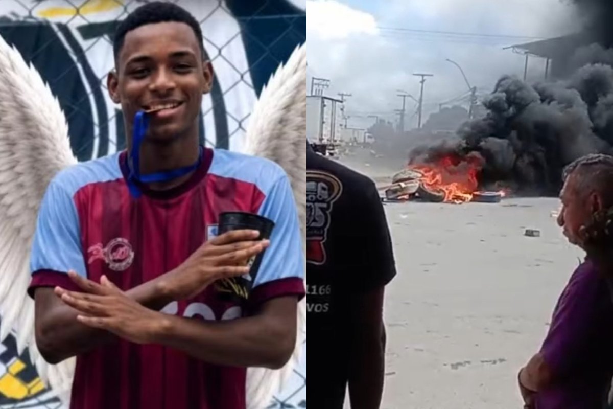 Vídeo: Moradores do Valéria protestam por morte de jovem de 19 anos durante operação policial