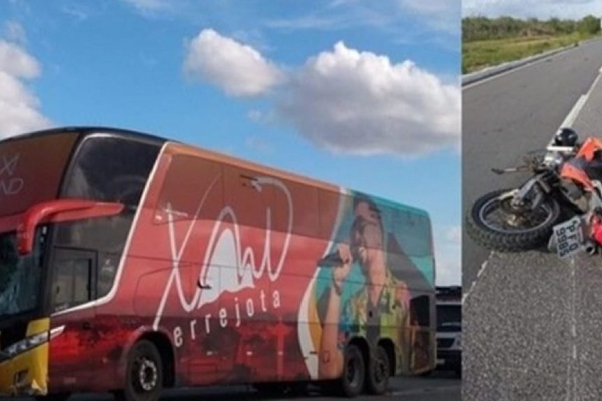 Acidente envolvendo ônibus da banda Aviões deixa um homem morto, na PB
