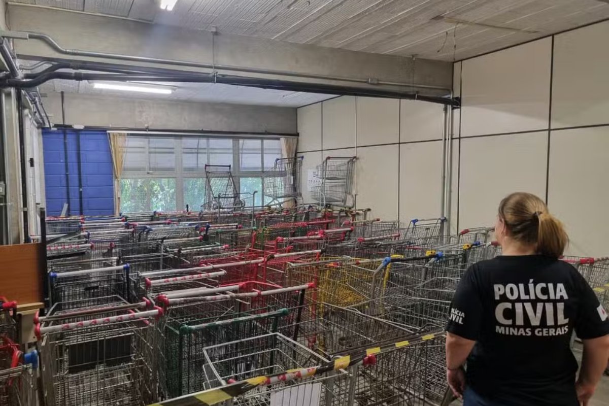  Polícia Civil investiga furtos de carrinhos de supermercado em Belo Horizonte