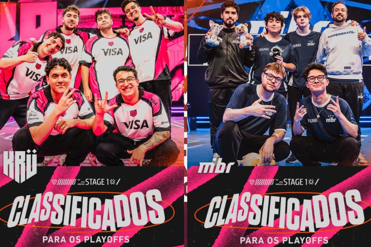 Valorant Champions Tour Américas: com finalização da fase de grupos, MIBR e KRÜ começam na semifinal da chave superior de etapa eliminatória da competição