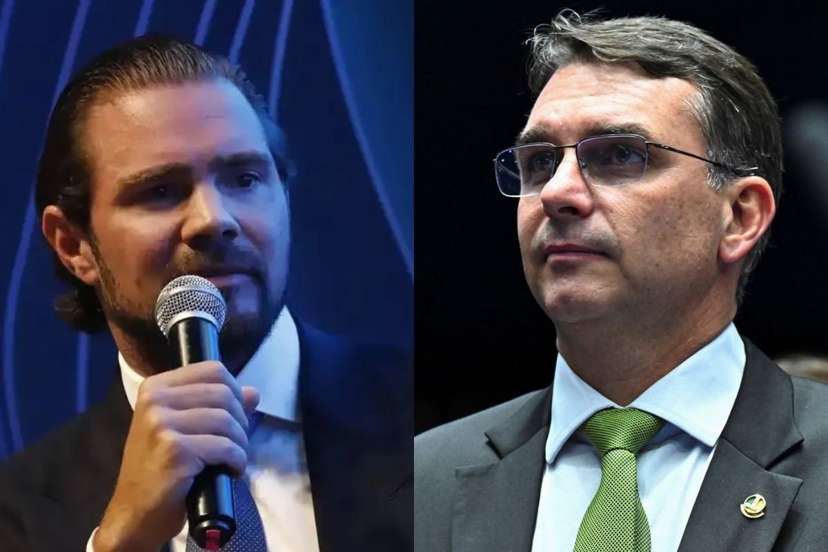 Flávio Bolsonaro afirmou em março que nunca havia tido contato com Vorcaro