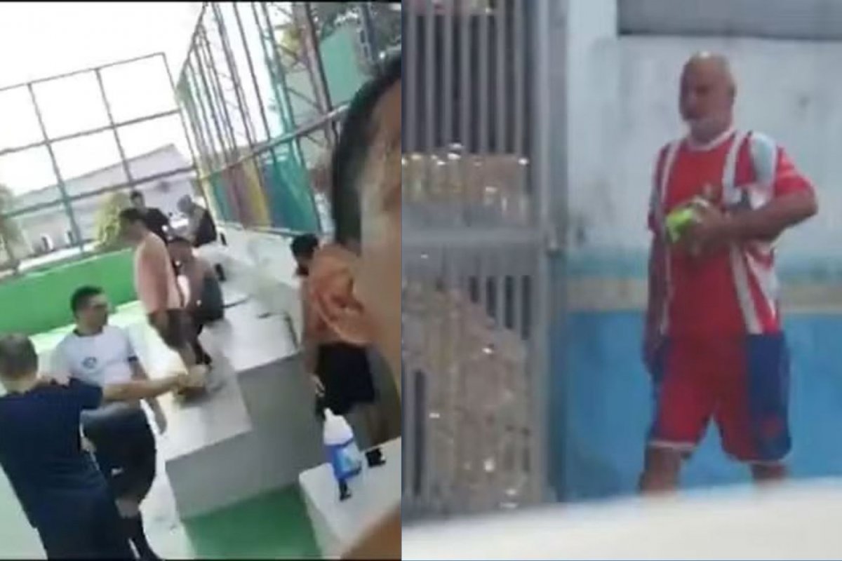 Vídeo: Policiais militares custodiados em núcleo prisional do Amazonas são flagrados circulando pelas ruas sem escolta 