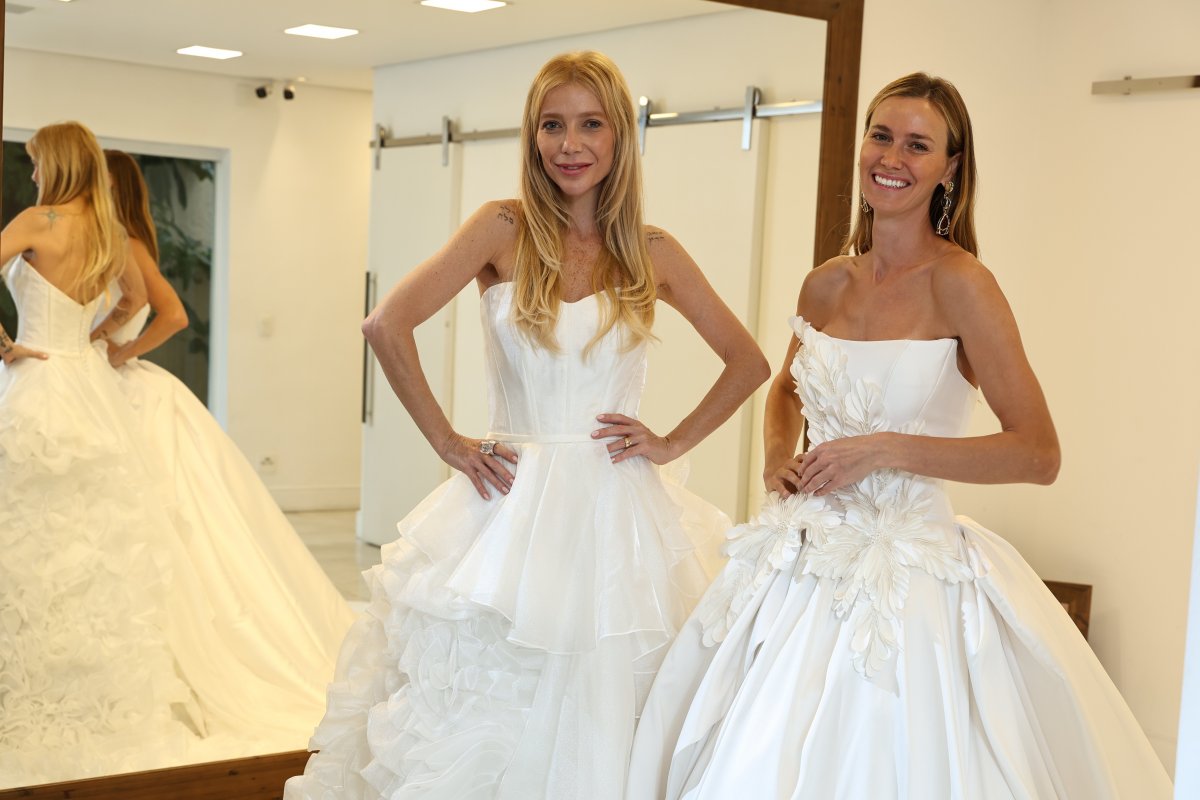De noivas, Luiza Possi e Renata Kuerten desfilam para o evento Casar.com!