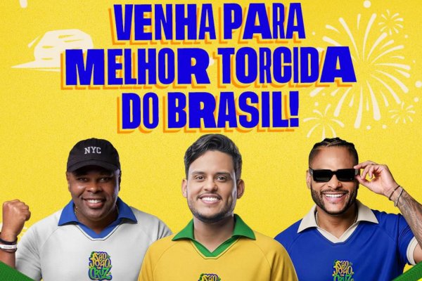 [Tony Salles, Thiago Aquino e Pedrinho vão comandar a torcida do Brasil no São João de Cruz; dia 24, festa começa mais cedo no Circuito Luiz Gonzaga]