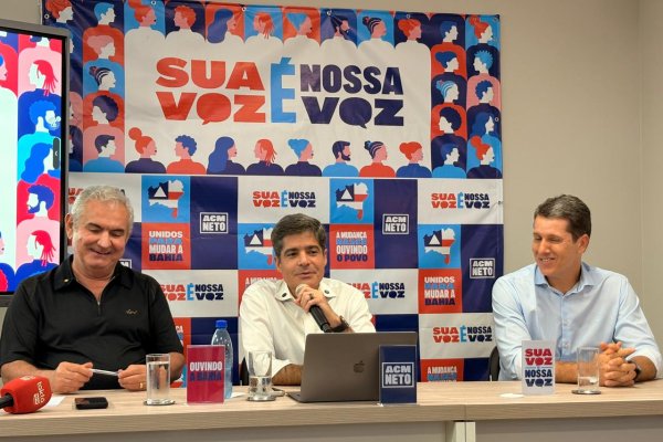 [Vídeo: Neto evita responder sobre apoio a Flávio na Presidência e diz que foco é enfrentar Jerônimo Rodrigues ]