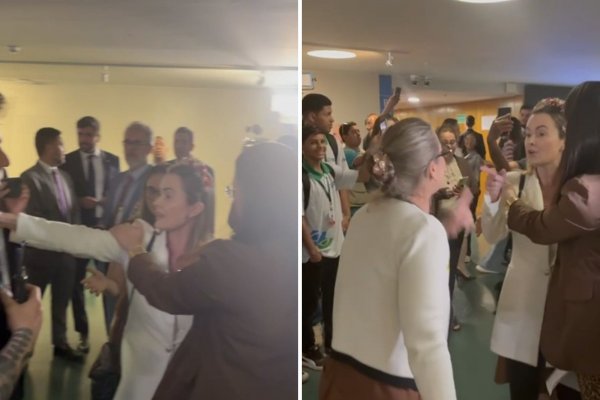 Vídeo: Mulher chama a deputada Julia Zanata de 'fascista [Vídeo: Mulher chama a deputada Julia Zanata de 'fascista
