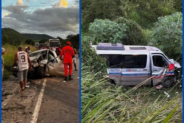 [Acidente entre van e caminhonete deixa 16 feridos na Bahia]