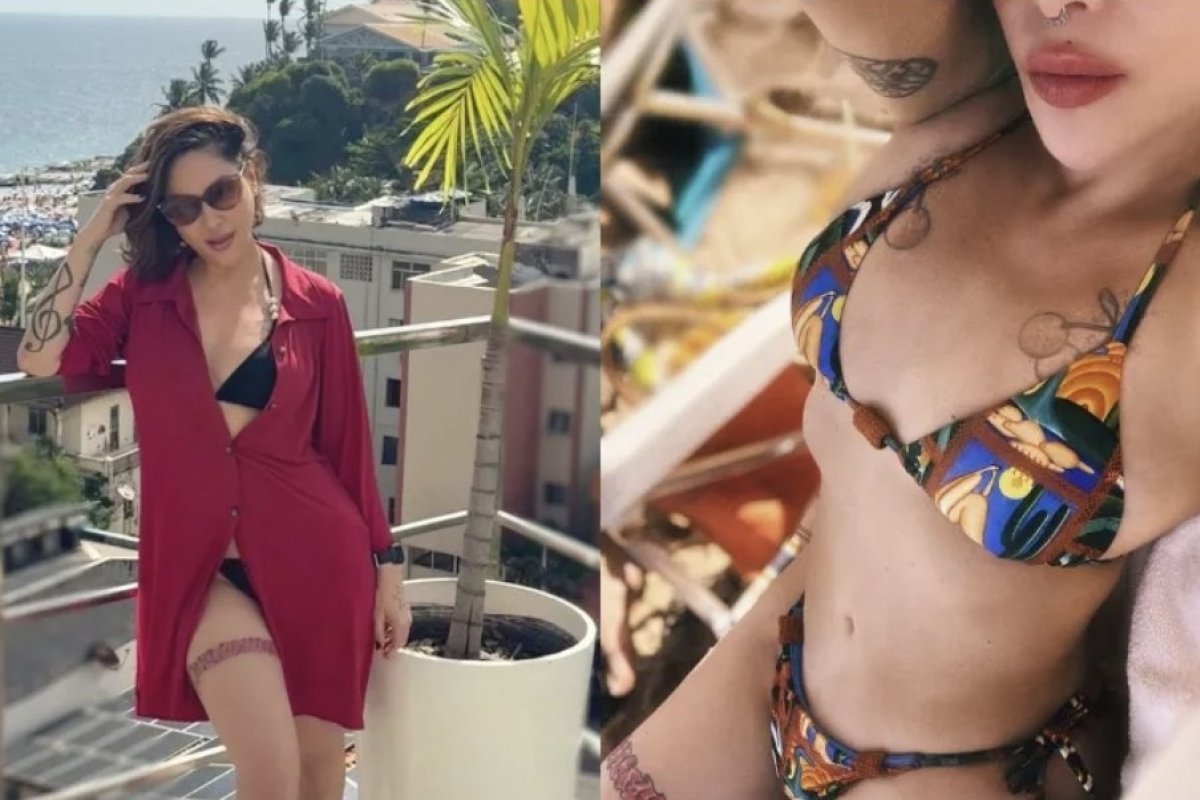 Pitty surge de biquíni com estampa inspirada nas obras de Tarsila do Amaral!