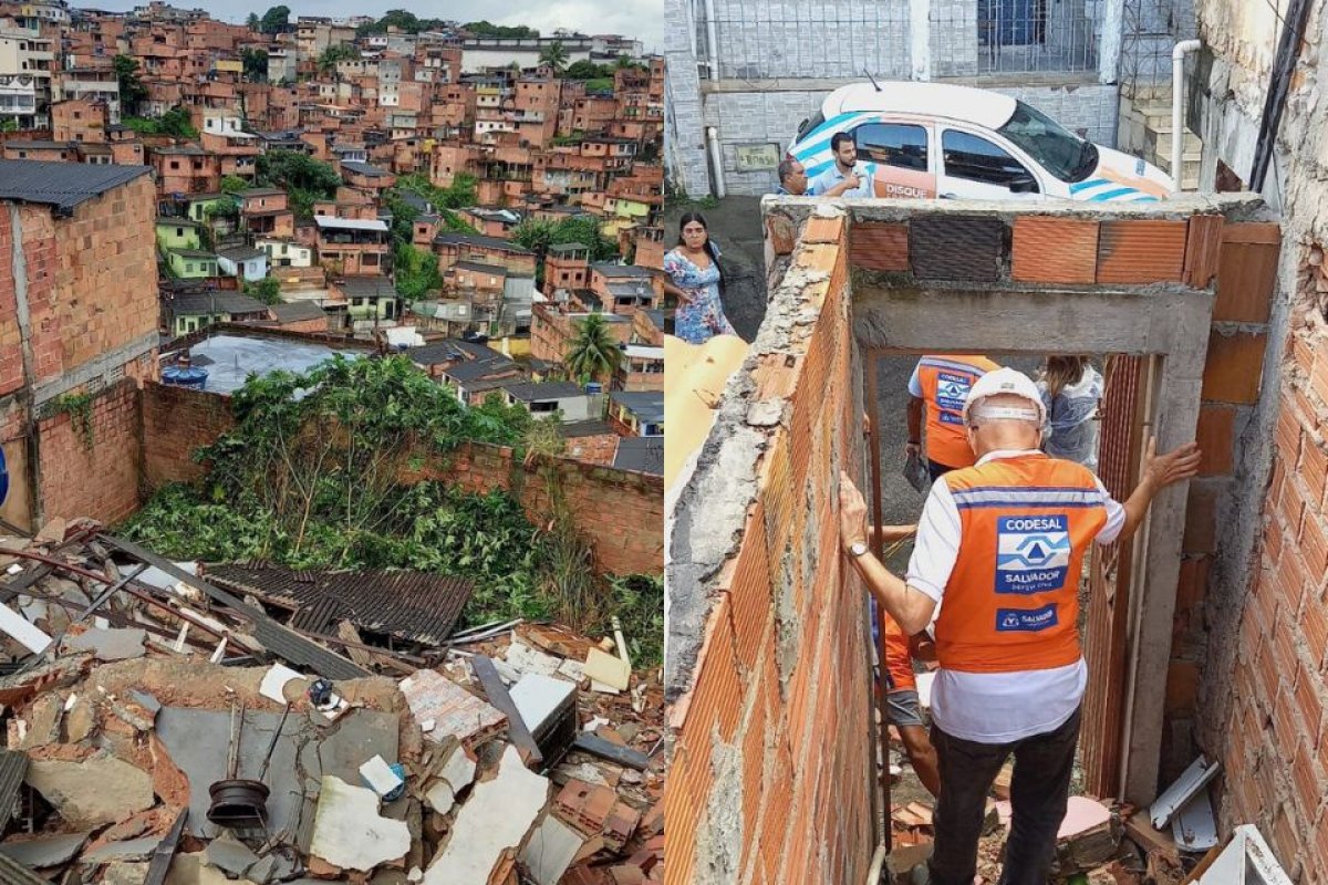 Criança fica soterrada após desabamento de imóvel em Pirajá