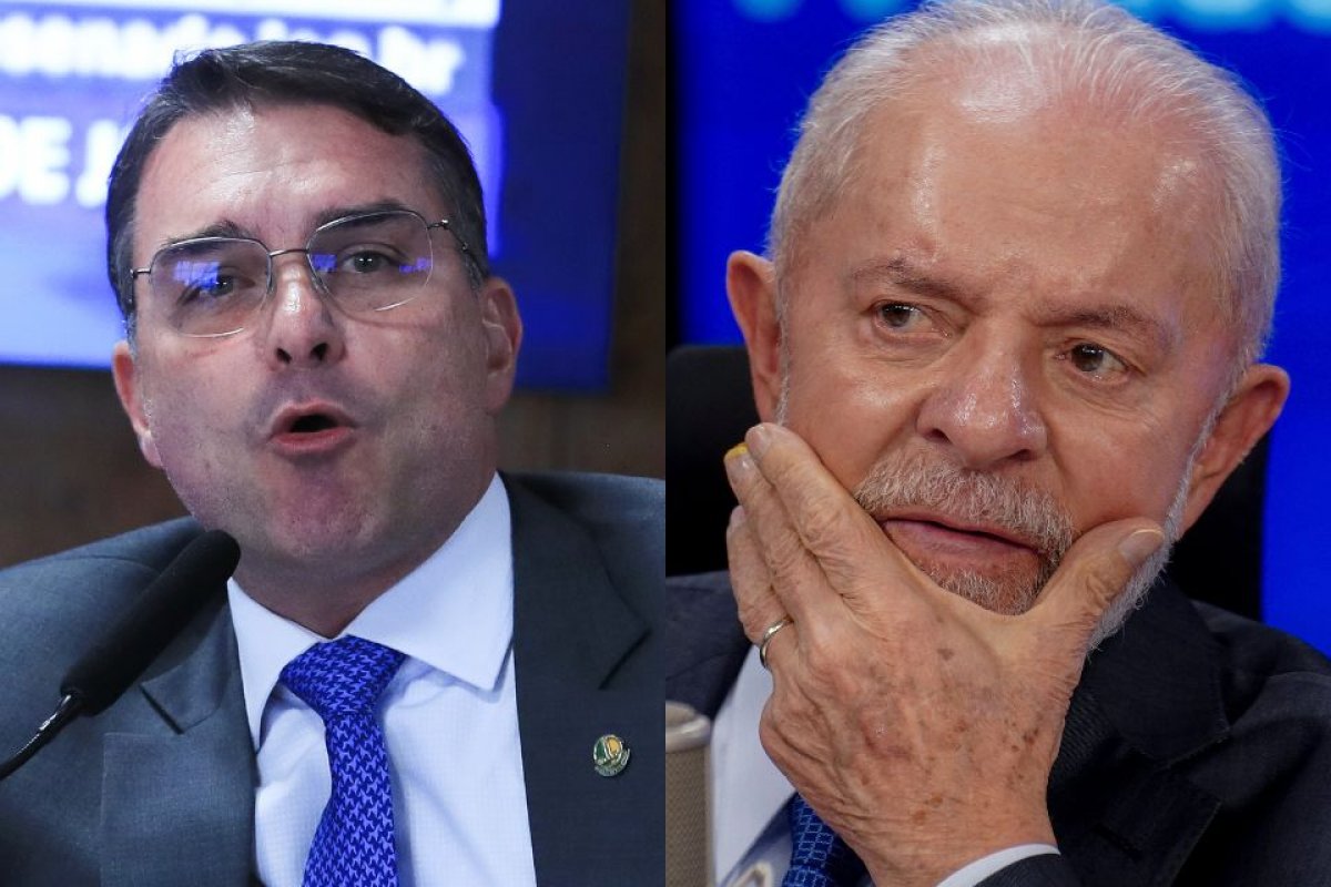 Flávio Bolsonaro diz que Lula parece 'chefe do PCC' em evento de SP