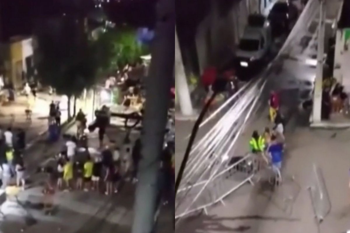 Homem efetua disparos para o alto durante gravação de audiovisual no interior da Bahia